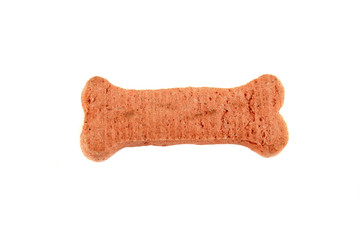 Isolated dog biscuit