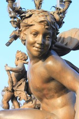 Statue du pont Alexandre III à Paris