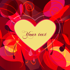 Abstract vector valentine background