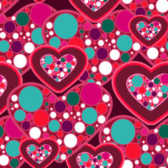 Fototapeta premium Red hearts