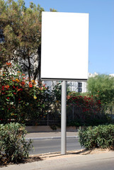 Blank sign with a copy space area