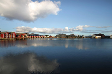 Fototapeta premium Clouds on Svolvaer