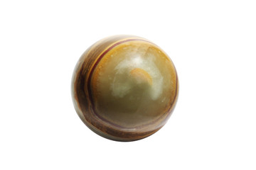 Beaming onyx  ball isolated over white background