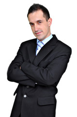 Young business man isolated on white background