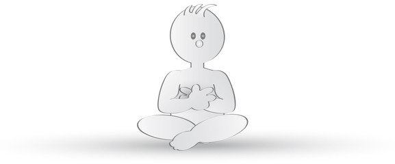 Grafix SITZT WIE EIN INDER