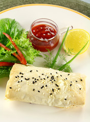 Feta Filo Rolls