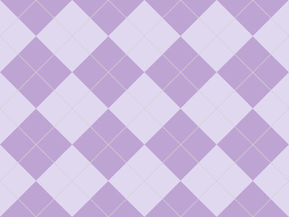 Seamless argyle pattern in purple rhombuses