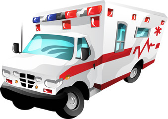 Cartoon ambulance © LeDav