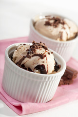 ice cream with chocolate