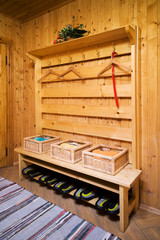 Obraz na płótnie Canvas drewniane i piękna sauna