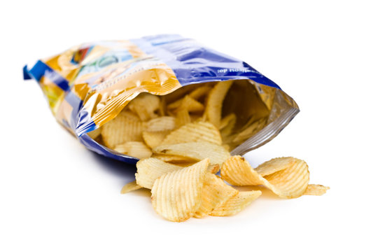 potato chips in bag