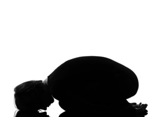 woman balasana Child Pose yoga © snaptitude