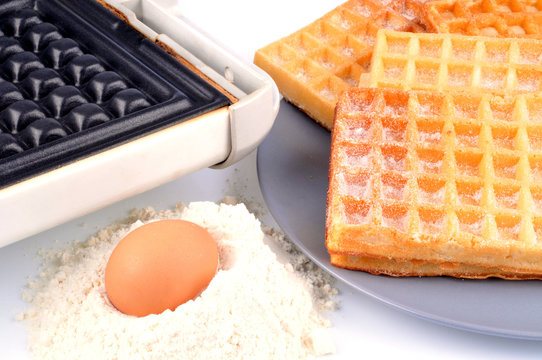 Gaufres et gaufrier