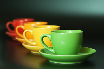 Colored cups