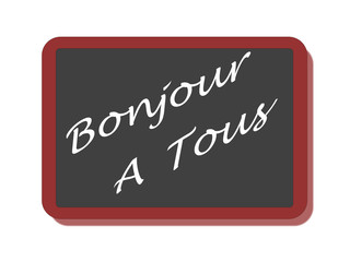 PANNEAU BONJOUR A TOUS © Olympixel