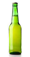 Bottle of beer isolated on white background