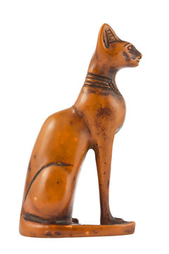 Egyptian cat statue