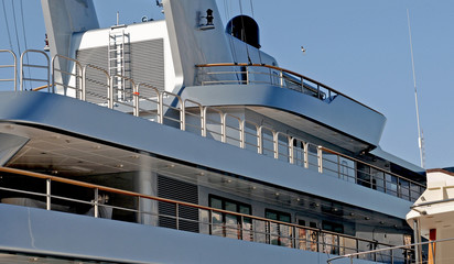 Naklejka premium yacht grey harbor