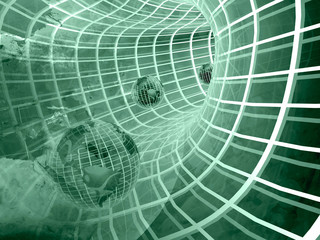 Computer background in greens