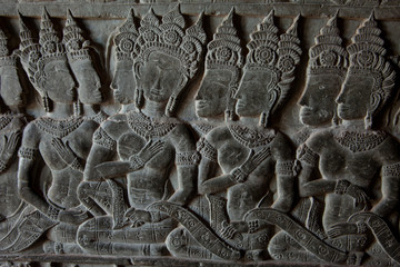 bas relief - Angkor - Cambodge