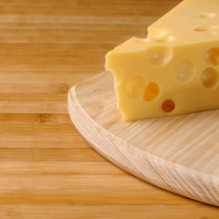 Cheese with holes