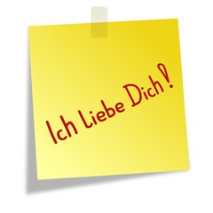 Notizzettel Ich liebe Dich II