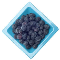 Dish of Fresh Blueberries