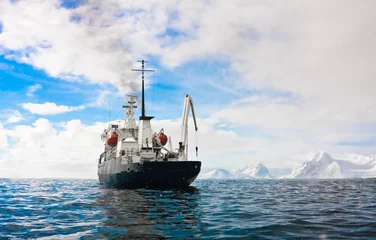 Foto op Aluminium Big ship in Antarctica © Goinyk