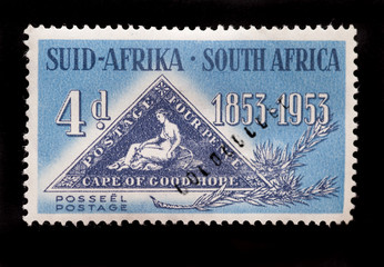 SOUTH AFRICA - CIRCA 1953 - Postage stamp commemorating South Af