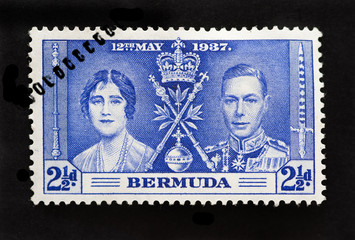 BERMUDA - CIRCA 1937 - First Day Cover postage stamp marking thh