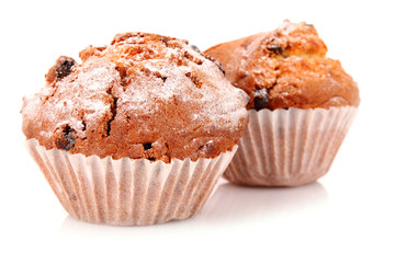 cupcakes on white background
