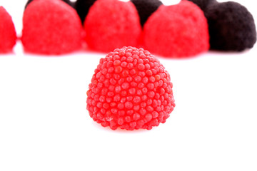 red and black candy berries