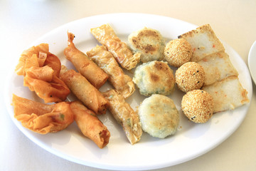 Fried powder of Chinese dishes