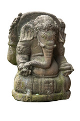 Obraz premium isolated eastern statue