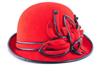 Red womens hat