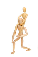 Adult and child manikins