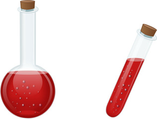Laboratory flask and vial