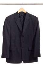 Men's suit on the rack