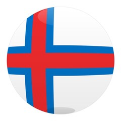Obraz premium boule iles feroe faroe islands ball drapeau flag
