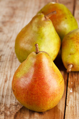 pears on the table