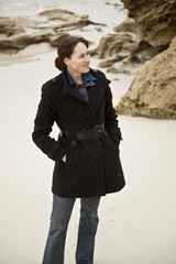 Attractive woman on beach