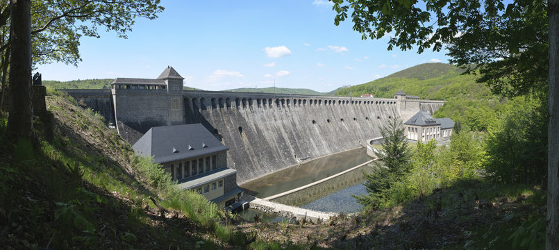 Edersee Sperrmauer, XXL Panorama