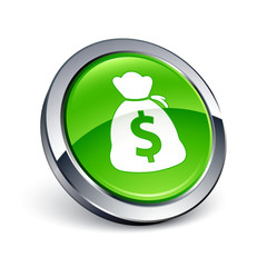 icône bouton internet argent finance dollar