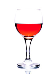Glass of red wine