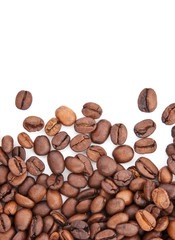 Brown roasted coffee beans