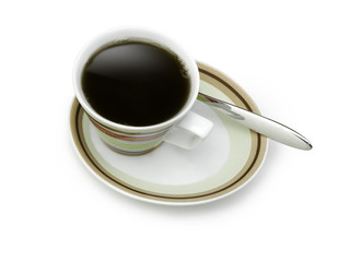 Coffee cup with clipping path