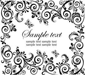 Vintage design (black and white)