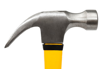 hammer with the yellow handle