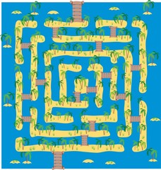 tropical island maze