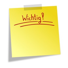 Notizzettel Wichtig VII